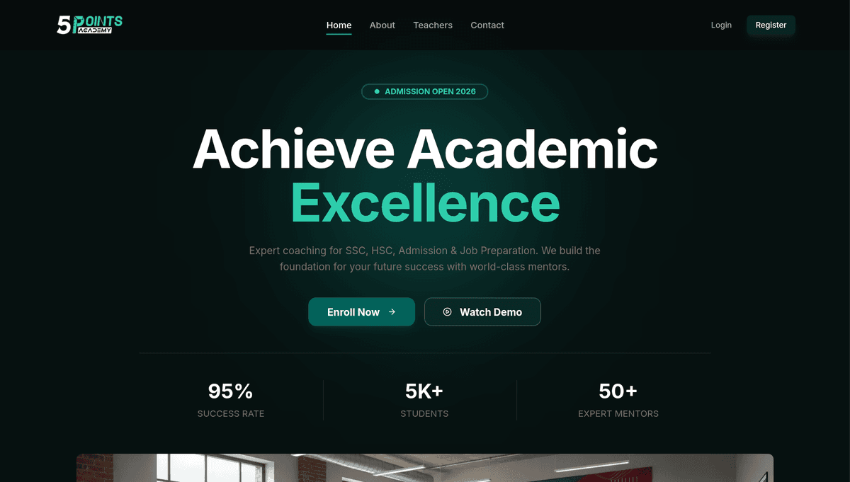 5points Academy mockup