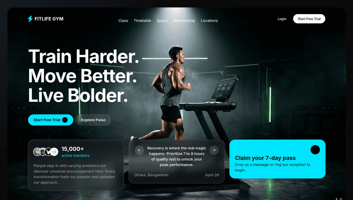 FitLife Gym mockup